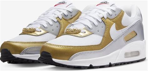 nike air max 90 wit met goud|Wit Air Max 90 Schoenen (15) .